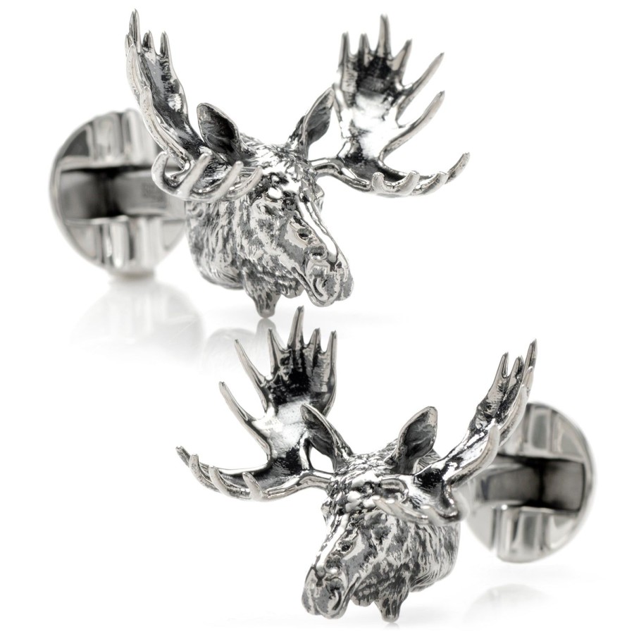 Ox and Bull Trading Co. Antique Moose Cufflinks | Classic Cufflinks