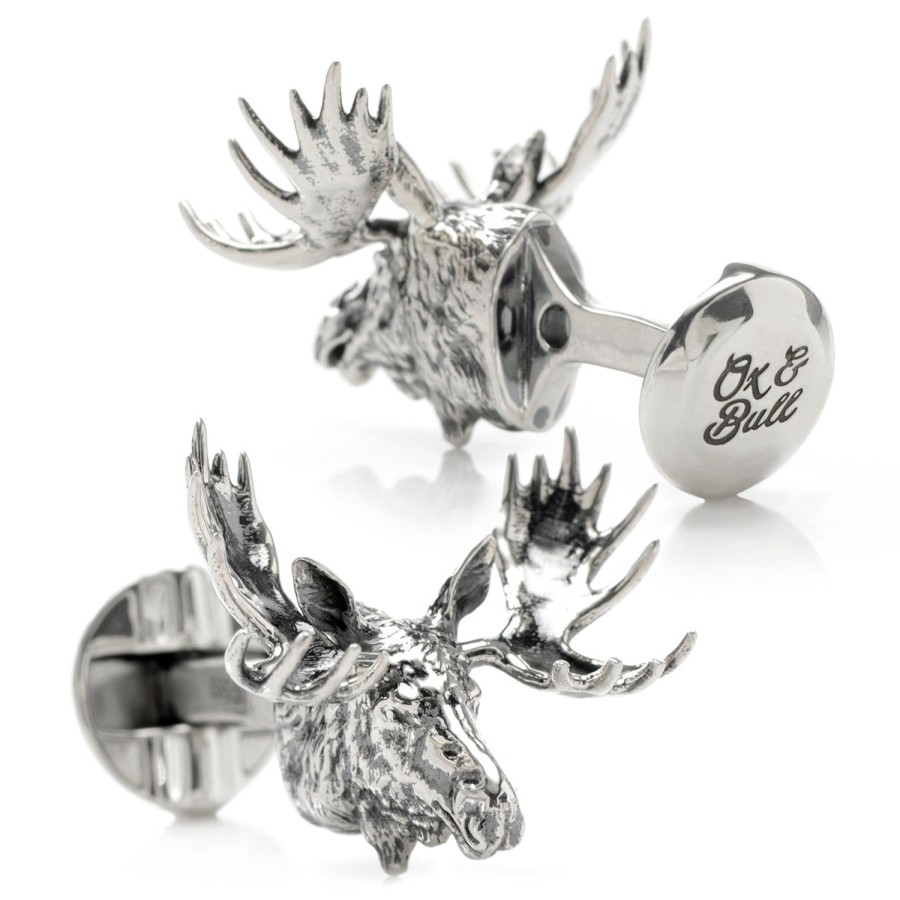 Ox and Bull Trading Co. Antique Moose Cufflinks | Classic Cufflinks