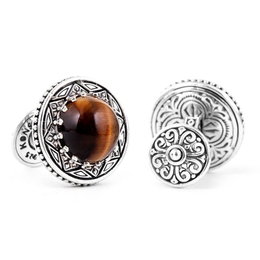 Konstantino Konstantino Tiger'S Eye Cufflinks | Classic Cufflinks