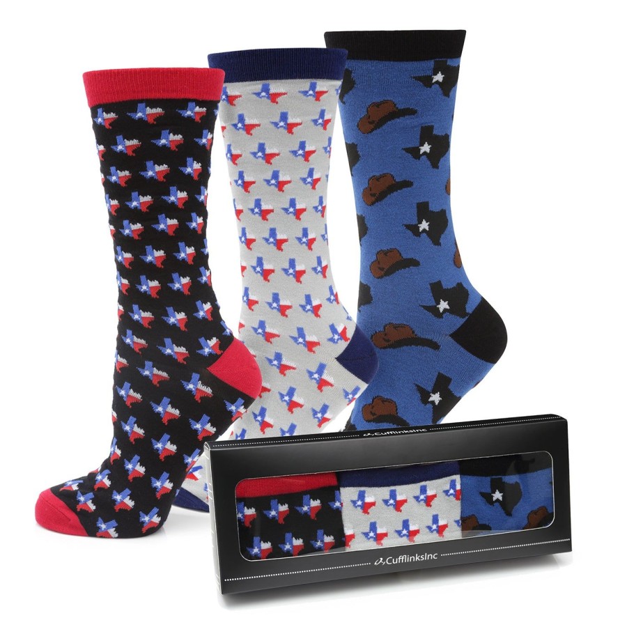 Cufflinks, Inc. Texas Strong 3 Pack Socks Gift Set | Socks