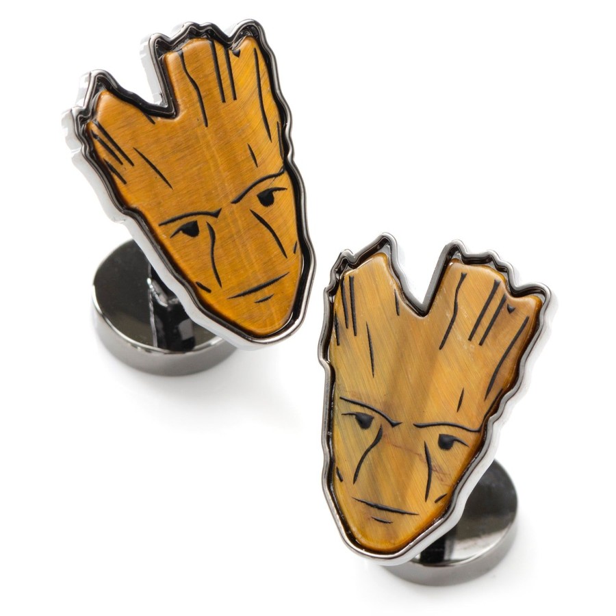 Marvel I Am Groot Tigers Eye Cufflinks | Movies & Characters Cufflinks