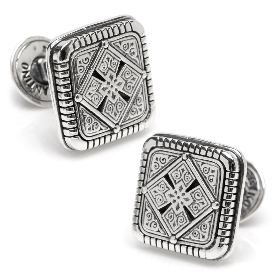 Konstantino Sterling Silver Maltese Cross Cufflinks | Classic Cufflinks