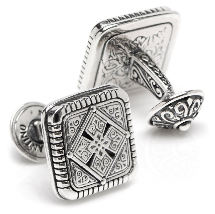 Konstantino Sterling Silver Maltese Cross Cufflinks | Classic Cufflinks