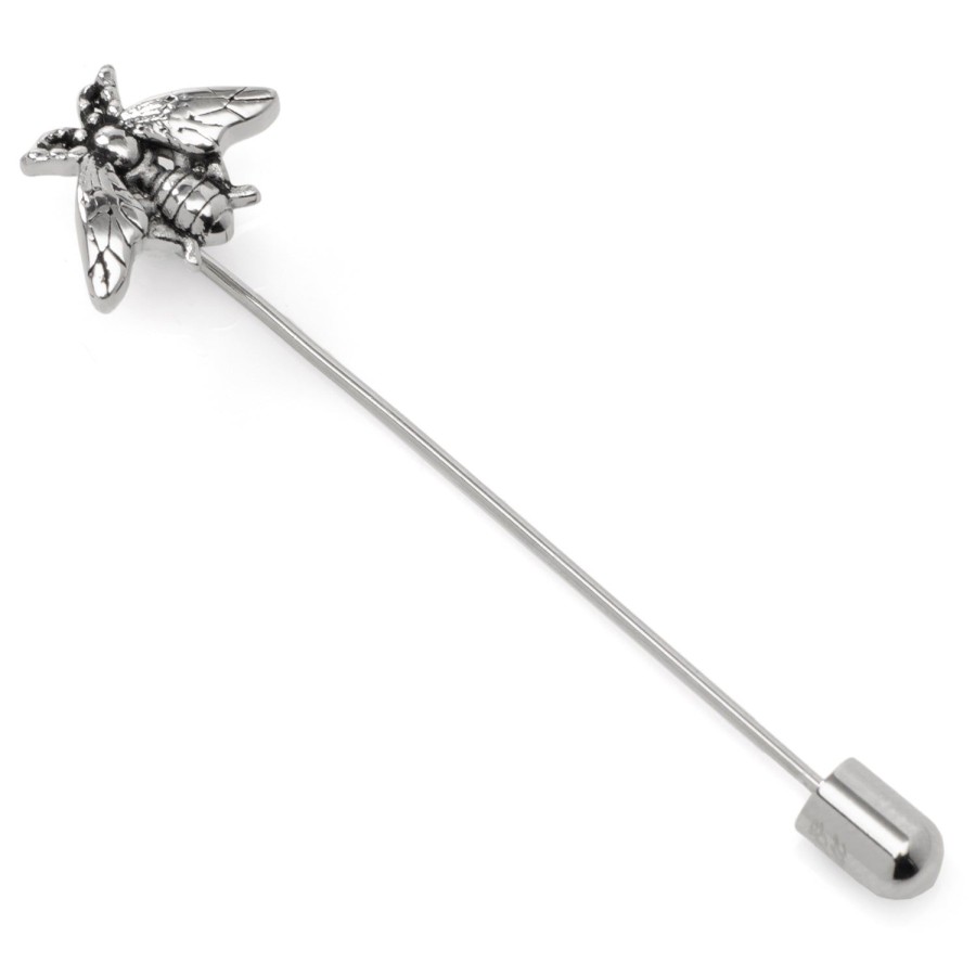 Ox and Bull Trading Co. Stainless Steel Bee Stick Pin | Lapel Pins