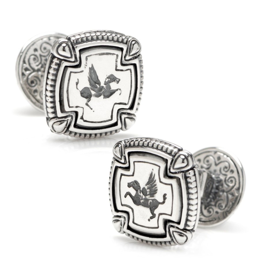 Konstantino Sterling Silver Pegasus Cufflinks | Classic Cufflinks