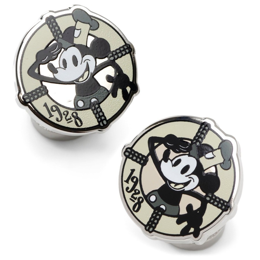 Disney D100 Steamboat Willie Cufflinks | Movies & Characters Cufflinks