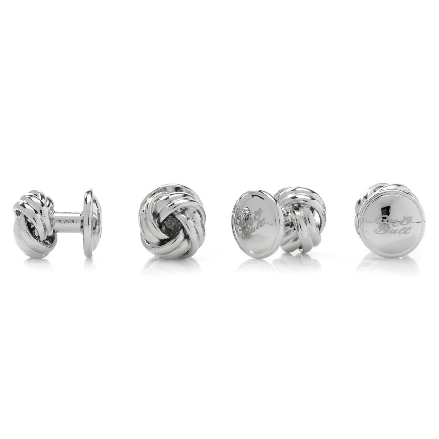 Ox and Bull Trading Co. Black And Silver Knot Stud Set | Stud Sets