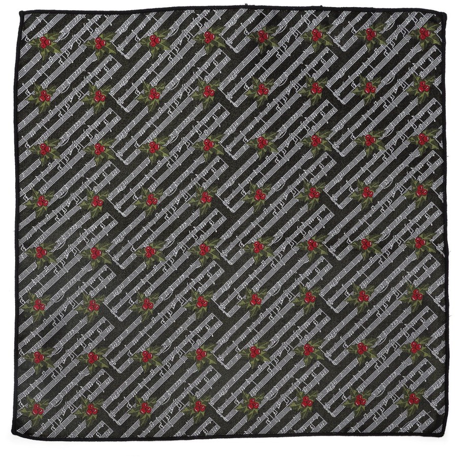 Cufflinks, Inc. Music Holly Note Pocket Square | Pocket Squares