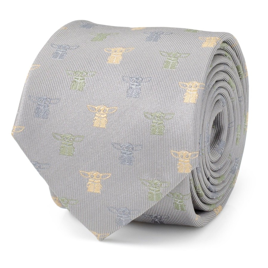 Star Wars The Child Grey Men'S Tie | Star Wars Ties