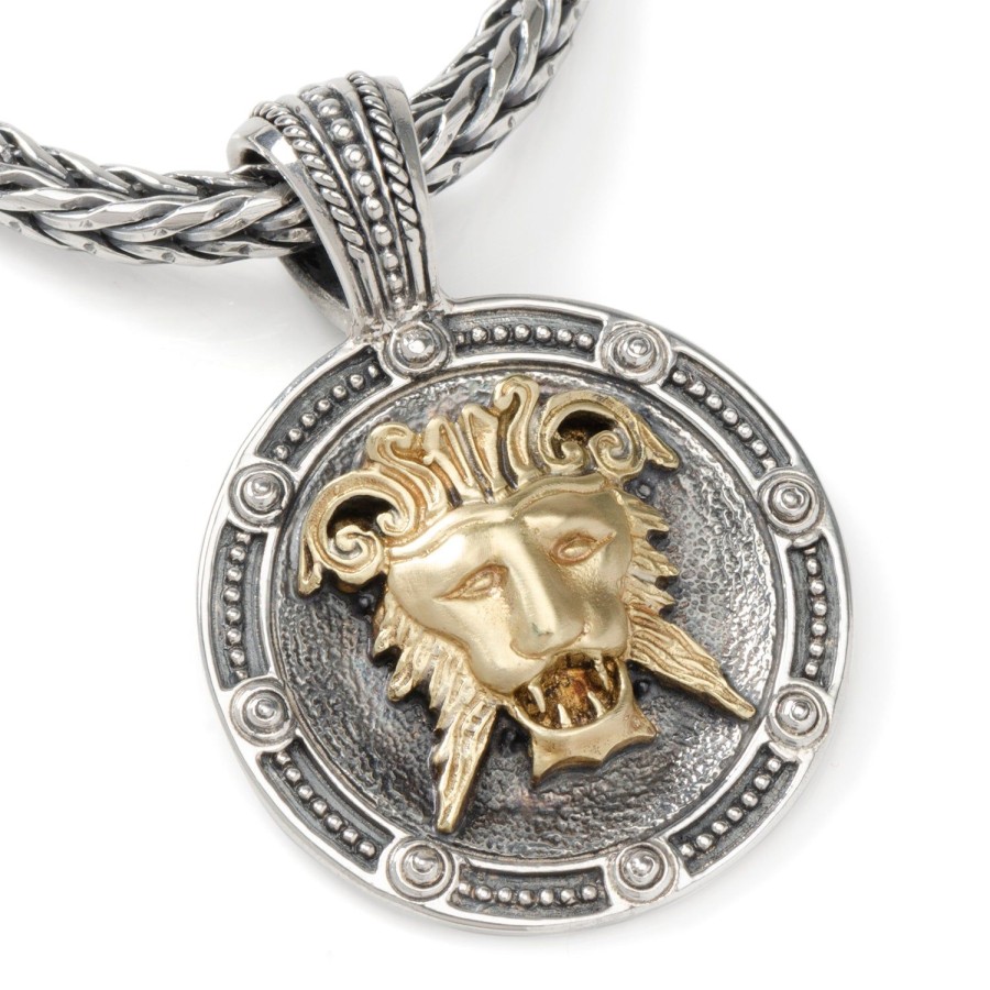 Konstantino Sterling Silver & Bronze Lionhead Necklace | Necklaces And Pendants