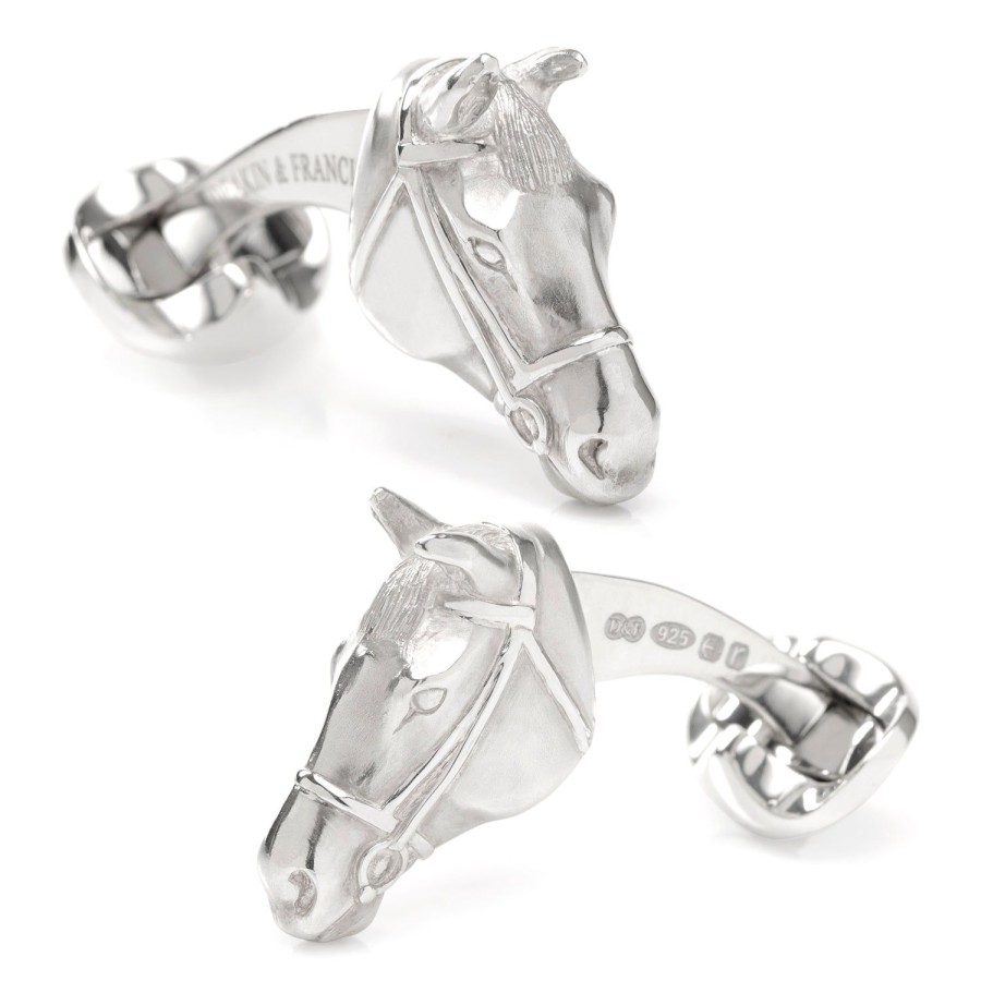 Deakin & Francis Sterling Horse Head Cufflinks | Classic Cufflinks