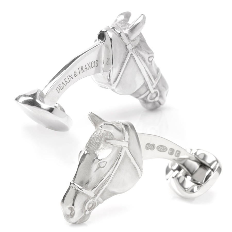 Deakin & Francis Sterling Horse Head Cufflinks | Classic Cufflinks