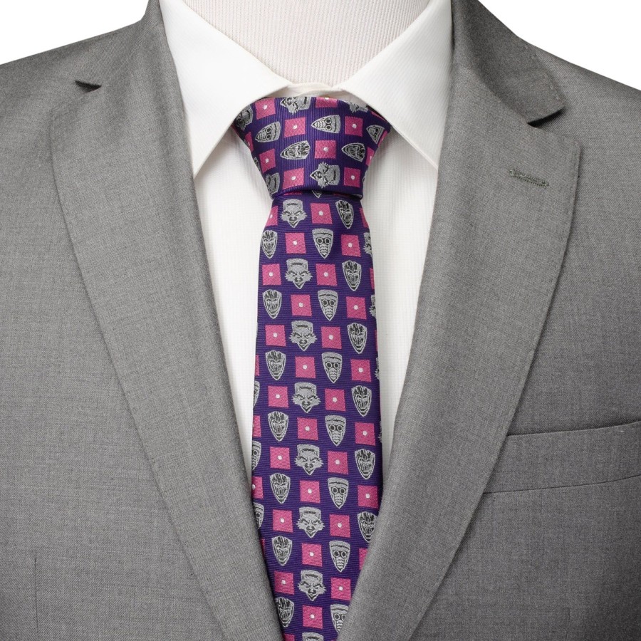 Marvel Guardian'S Of The Galaxy Purple Men'S Tie | Marvel Ties