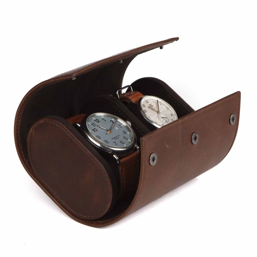 Moore & Giles Double Watch Case | Leather Goods