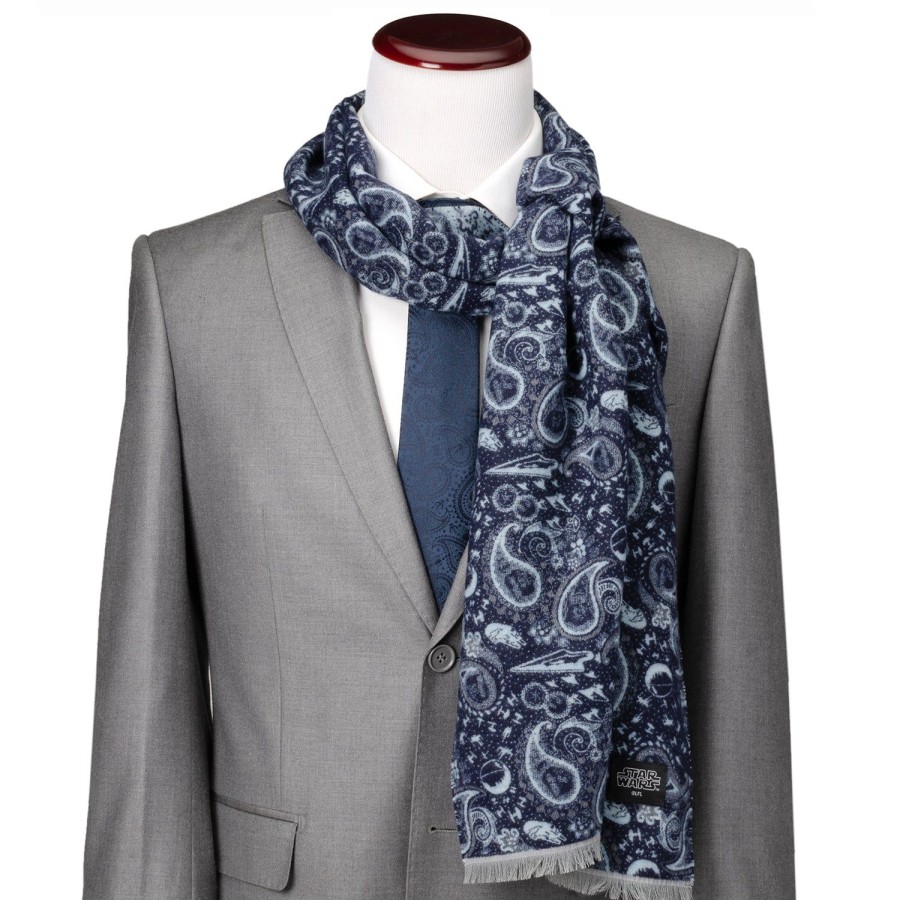 Star Wars Vader Paisley Blue And Gray Scarf | Scarves