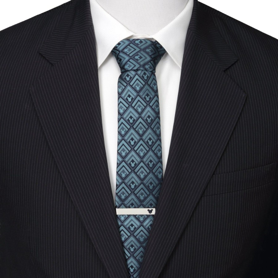 Disney Mickey Diamond Teal Men'S Tie | Disney Ties