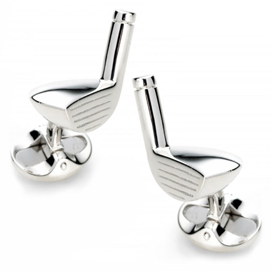 Deakin & Francis Sterling Silver Golf Club Cufflinks | Classic Cufflinks