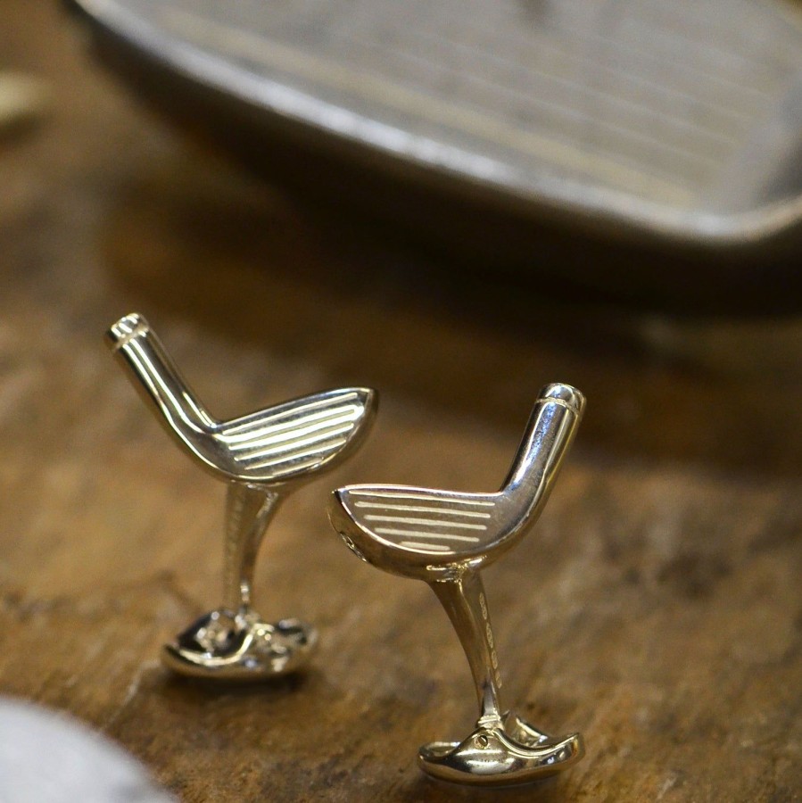 Deakin & Francis Sterling Silver Golf Club Cufflinks | Classic Cufflinks