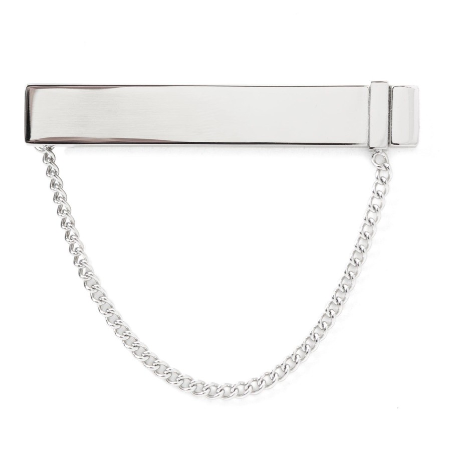 Ox and Bull Trading Co. Stainless Steel Chain Tie Clip | Classic Tie Bars