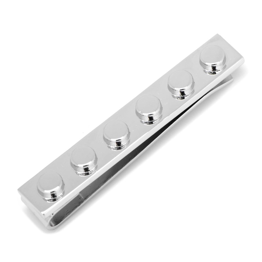 Cufflinks, Inc. Silver Building Block Tie Bar | Classic Tie Bars