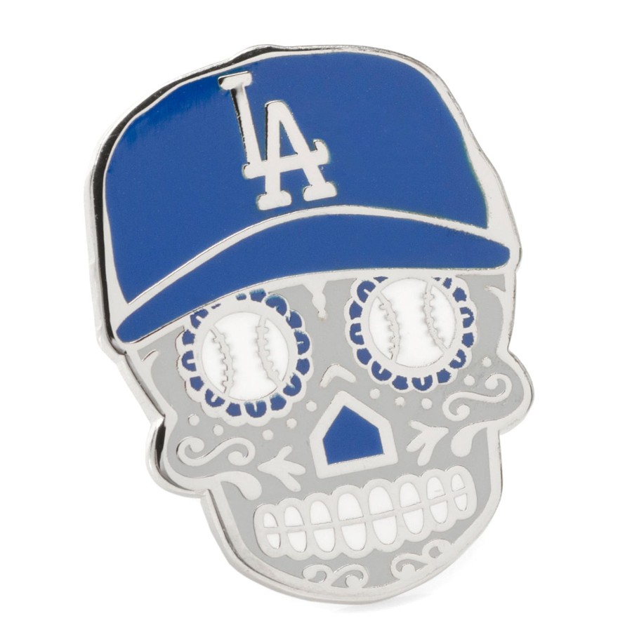 MLB La Dodgers Sugar Skull Lapel Pin | Lapel Pins