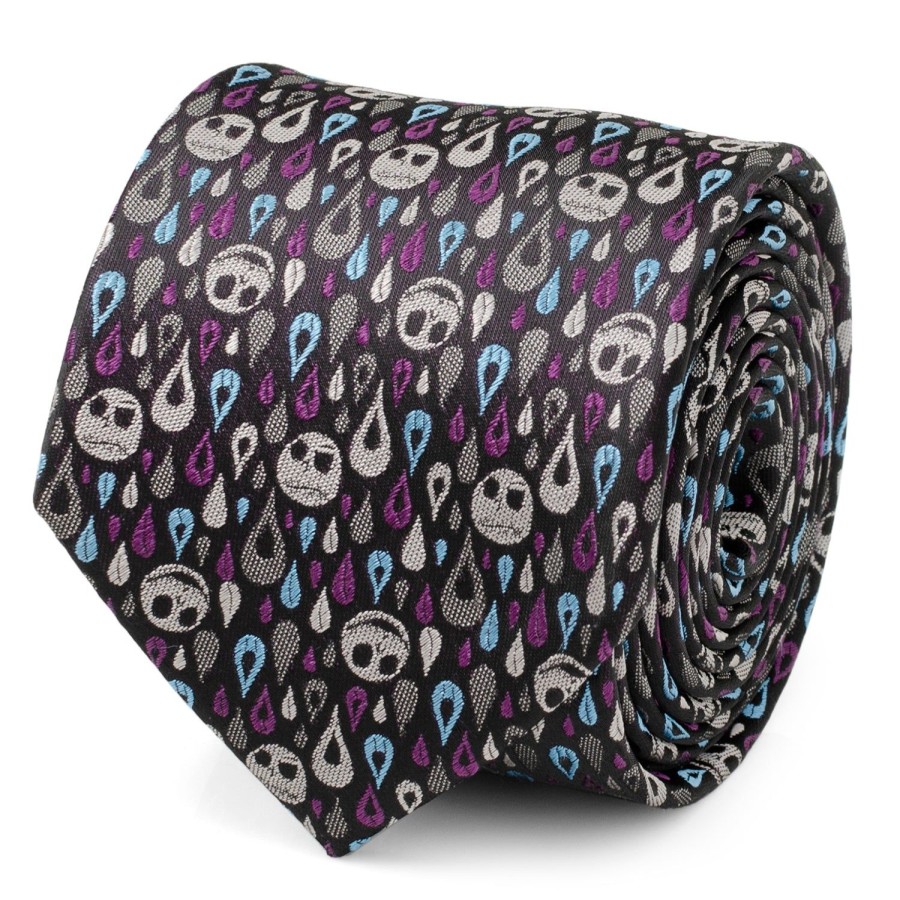 Disney Jack Skellington Patterned Men'S Tie | Disney Ties