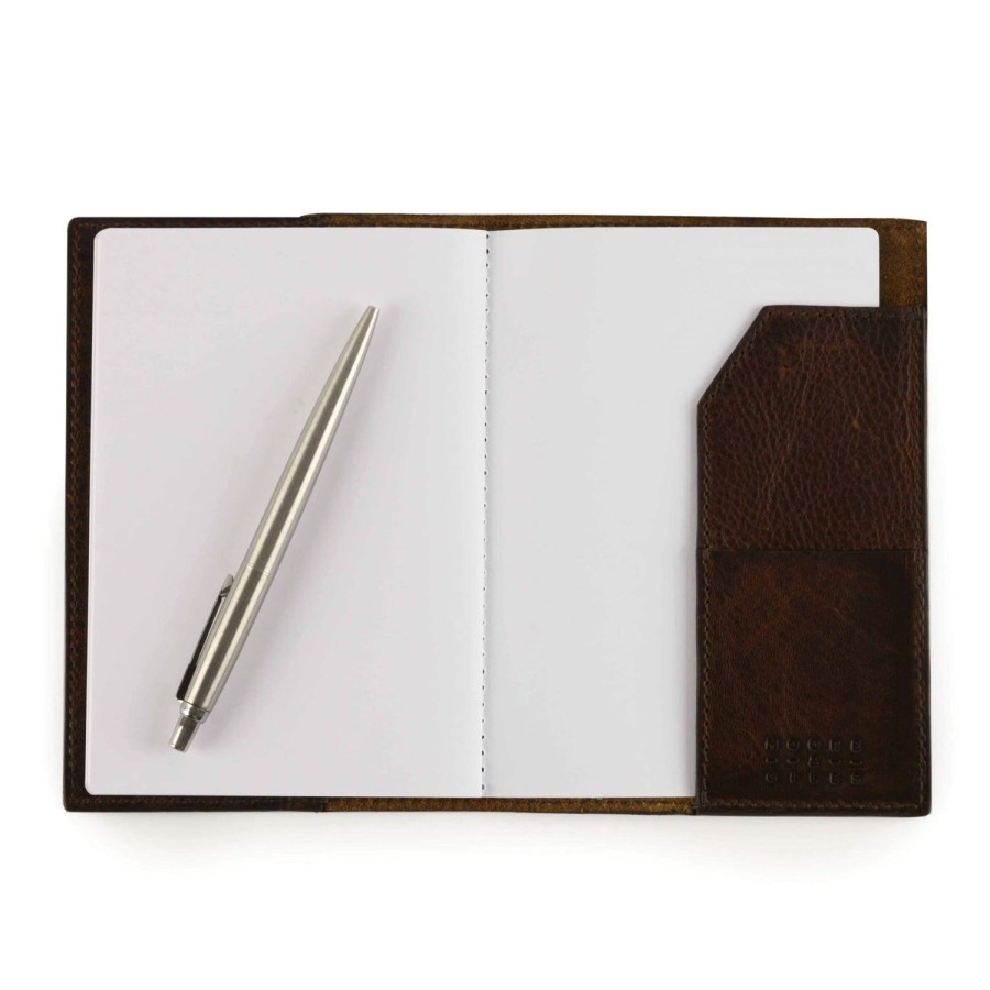 Moore & Giles Jotter In Titan Milled Brown | Leather Goods