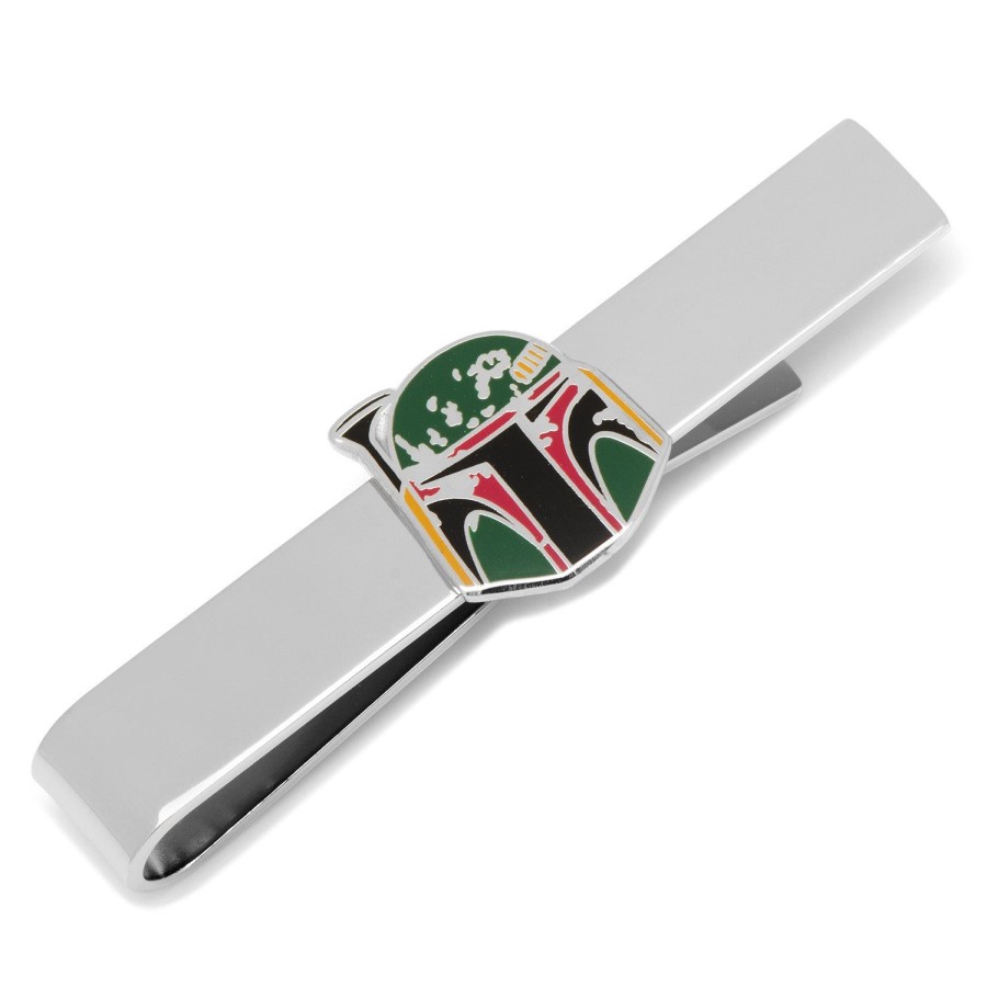 Star Wars Boba Fett Distressed Helmet Tie Bar | Movies & Characters Tie Bars