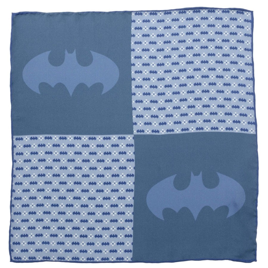 DC Comics Batman Multi Motif Blue Pocket Square | Pocket Squares