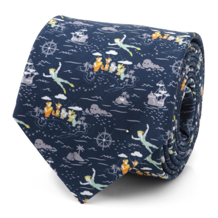 Disney Peter Pan Flying Blue Men'S Tie | Disney Ties