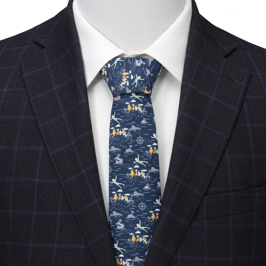 Disney Peter Pan Flying Blue Men'S Tie | Disney Ties