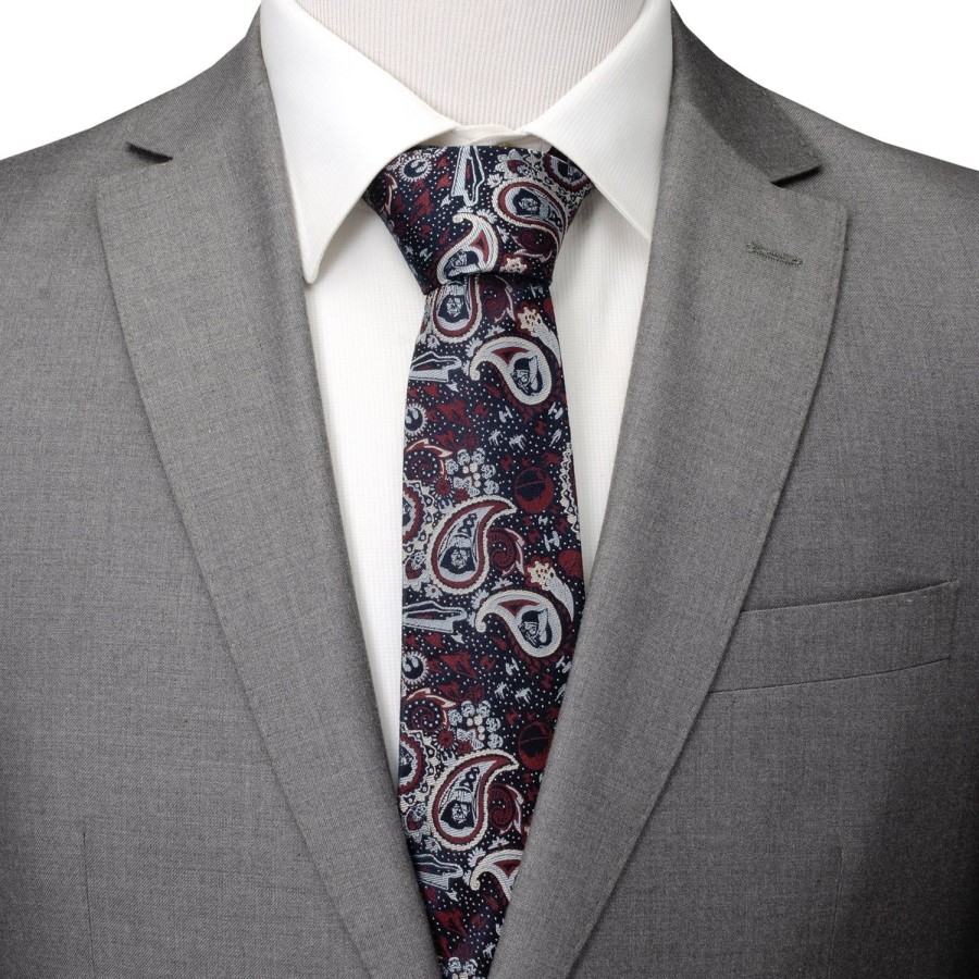 Star Wars Vader Paisley Navy Multi Men'S Tie | Star Wars Ties