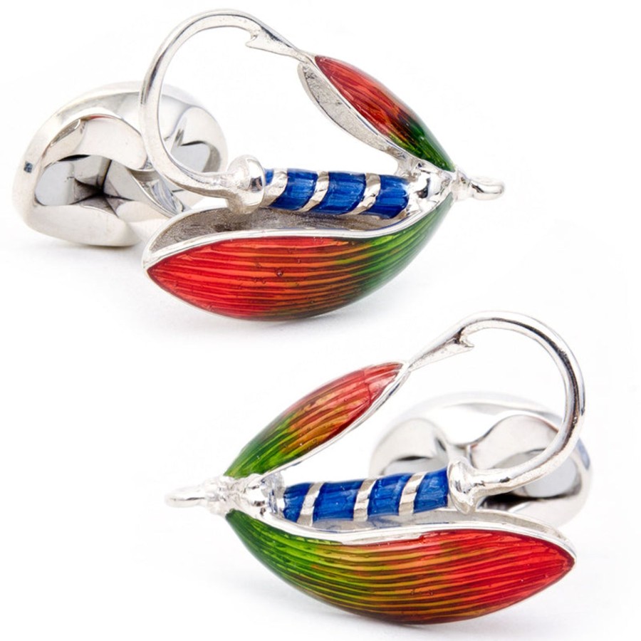 Deakin & Francis Sterling Fly Fishing Flies Cufflinks | Classic Cufflinks