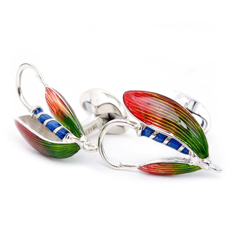 Deakin & Francis Sterling Fly Fishing Flies Cufflinks | Classic Cufflinks