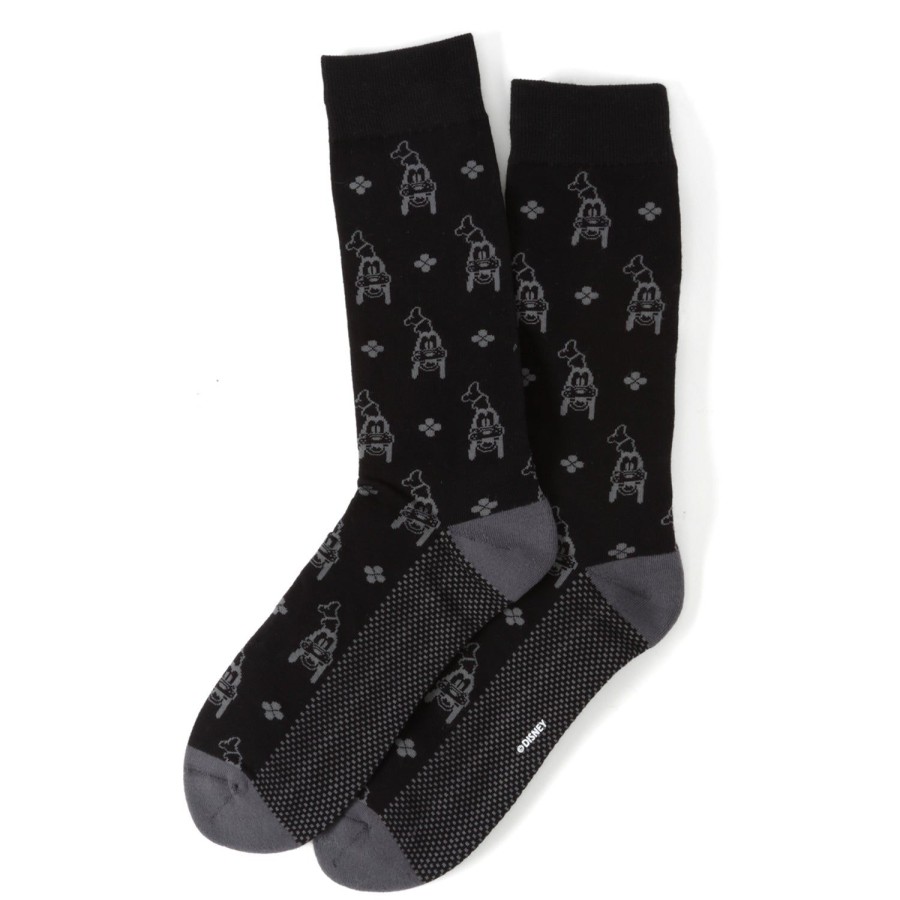 Disney Goofy Motif Black Men'S Socks | Socks