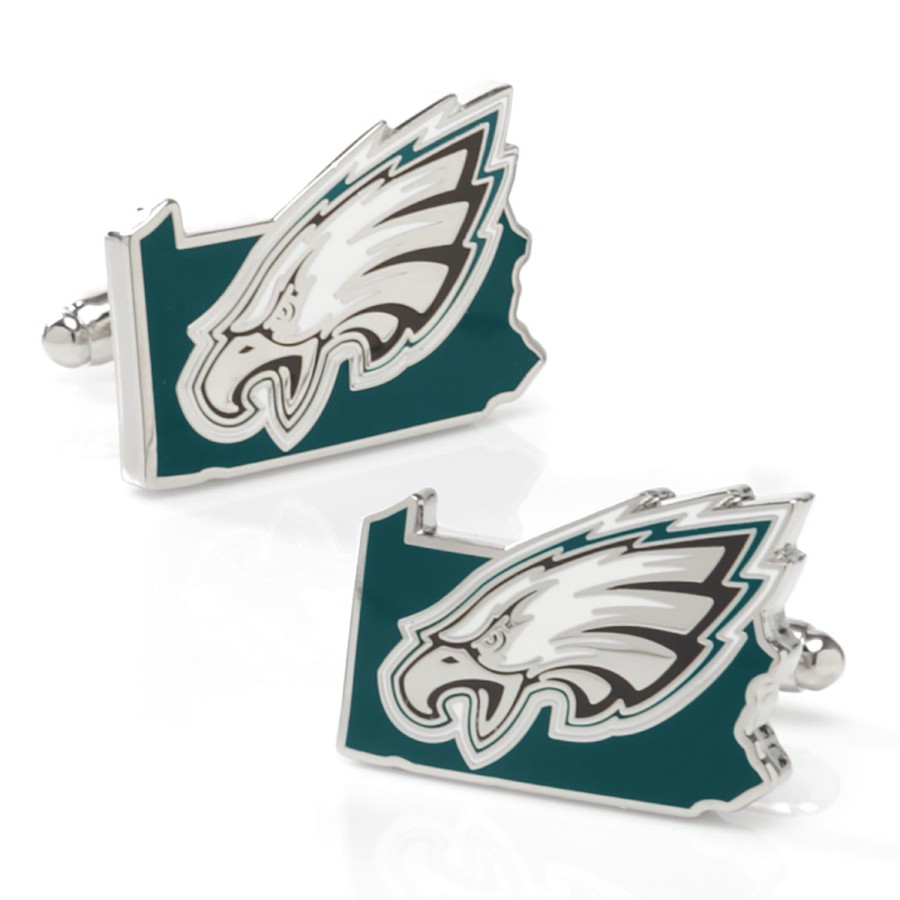 NFL Philadelphia Eagles State Shaped Cufflinks | Sports Cufflinks