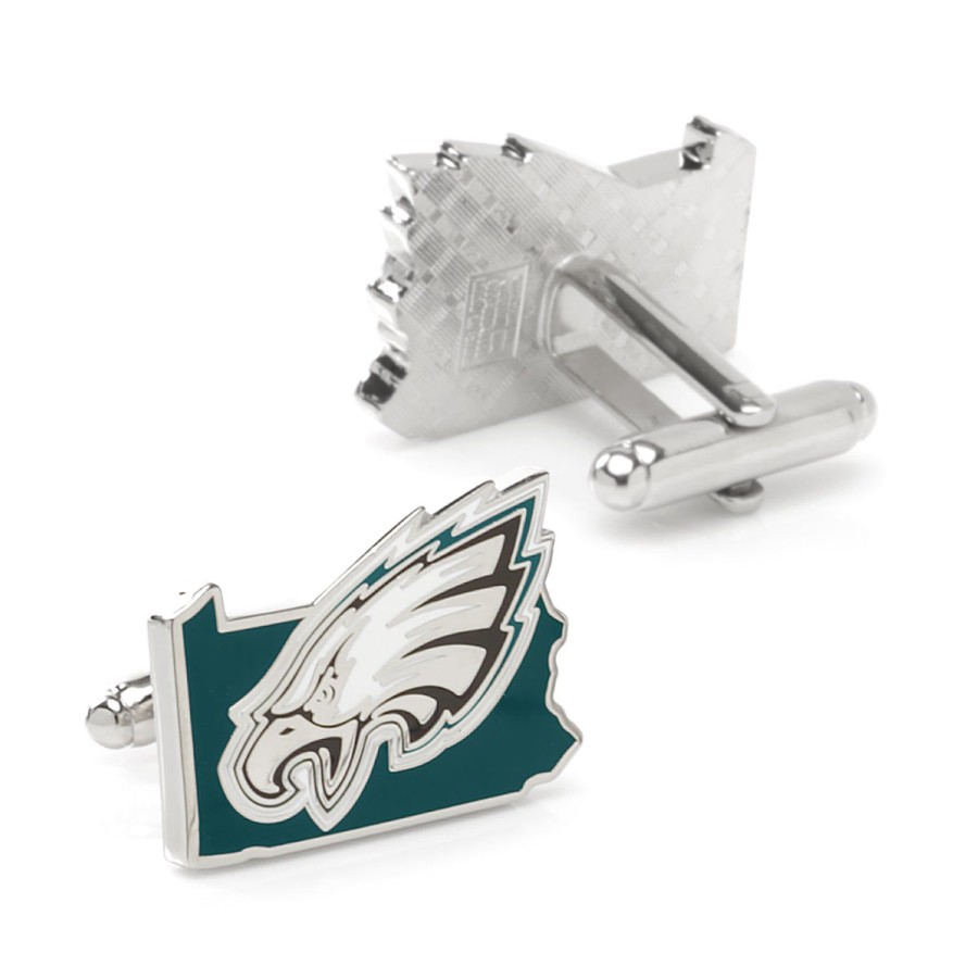 NFL Philadelphia Eagles State Shaped Cufflinks | Sports Cufflinks